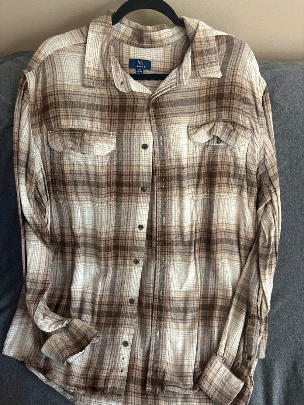 J. Crew Brown & Cream Plaid Button-Down Shirt